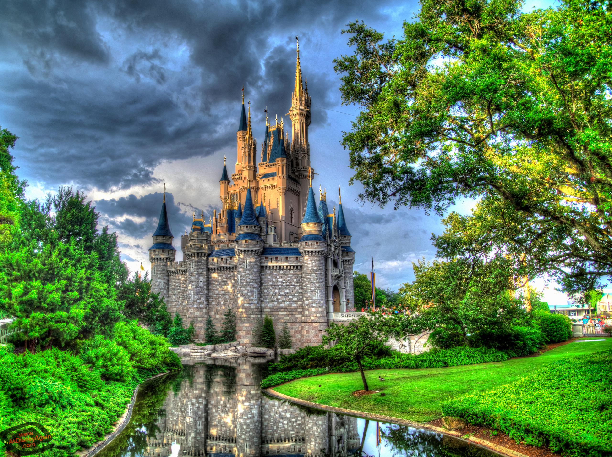 cinderella castle wallpaper,nature,natural landscape,landmark,sky,castle