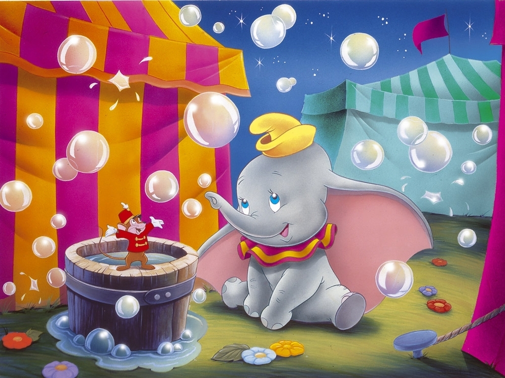 papel tapiz dumbo,dibujos animados,ilustración,arte,personaje de ficción