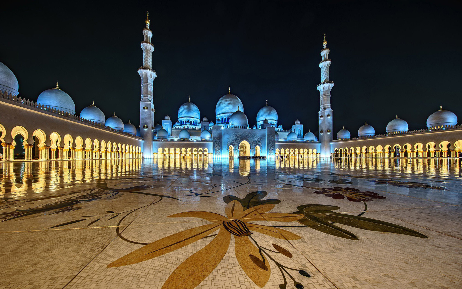 islamic wallpaper 1920x1080,landmark,mosque,holy places,building,night