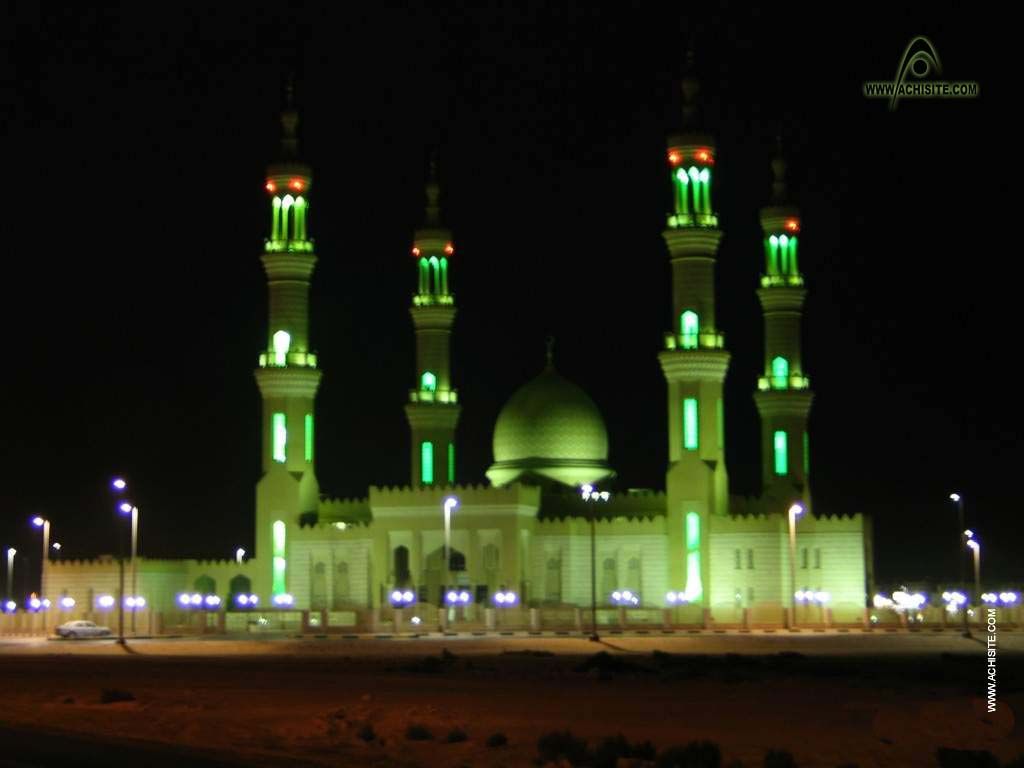 papel tapiz islámico bangla,naturaleza,verde,noche,lugar de adoración,mezquita