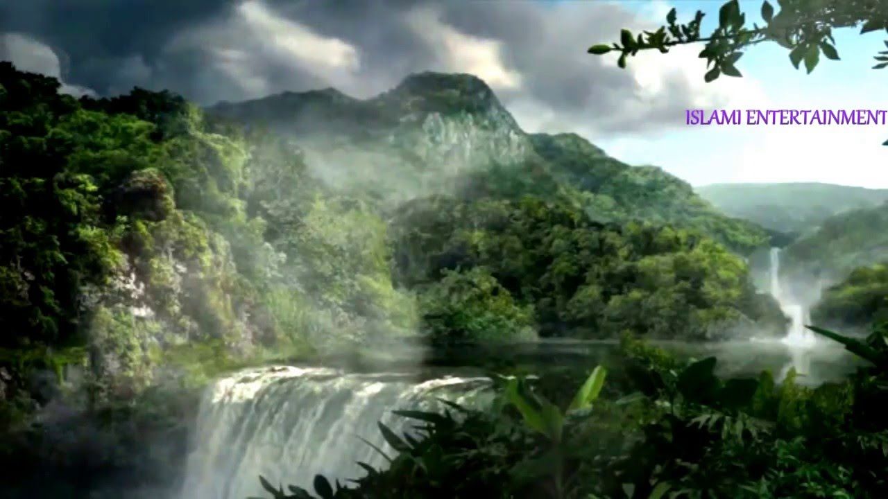 fond d'écran islamique bangla,cascade,ressources en eau,la nature,plan d'eau,paysage naturel