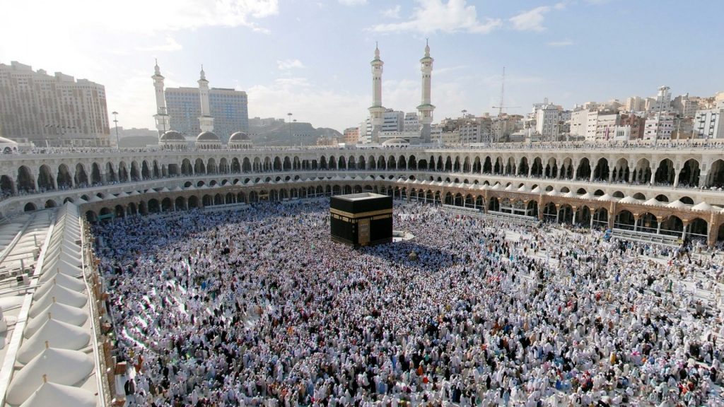 carta da parati islamica hd per desktop a schermo intero,mecca,ventiquattrore,città,pellegrinaggio,folla