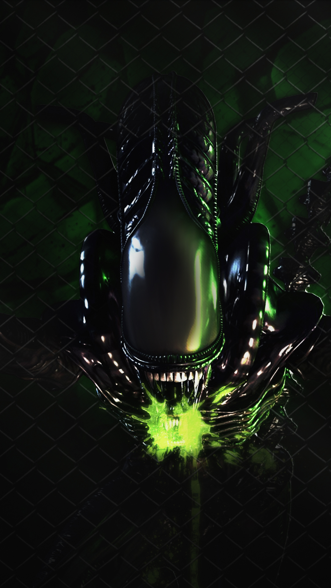 alien wallpaper,green,darkness,animation,liquid,still life photography