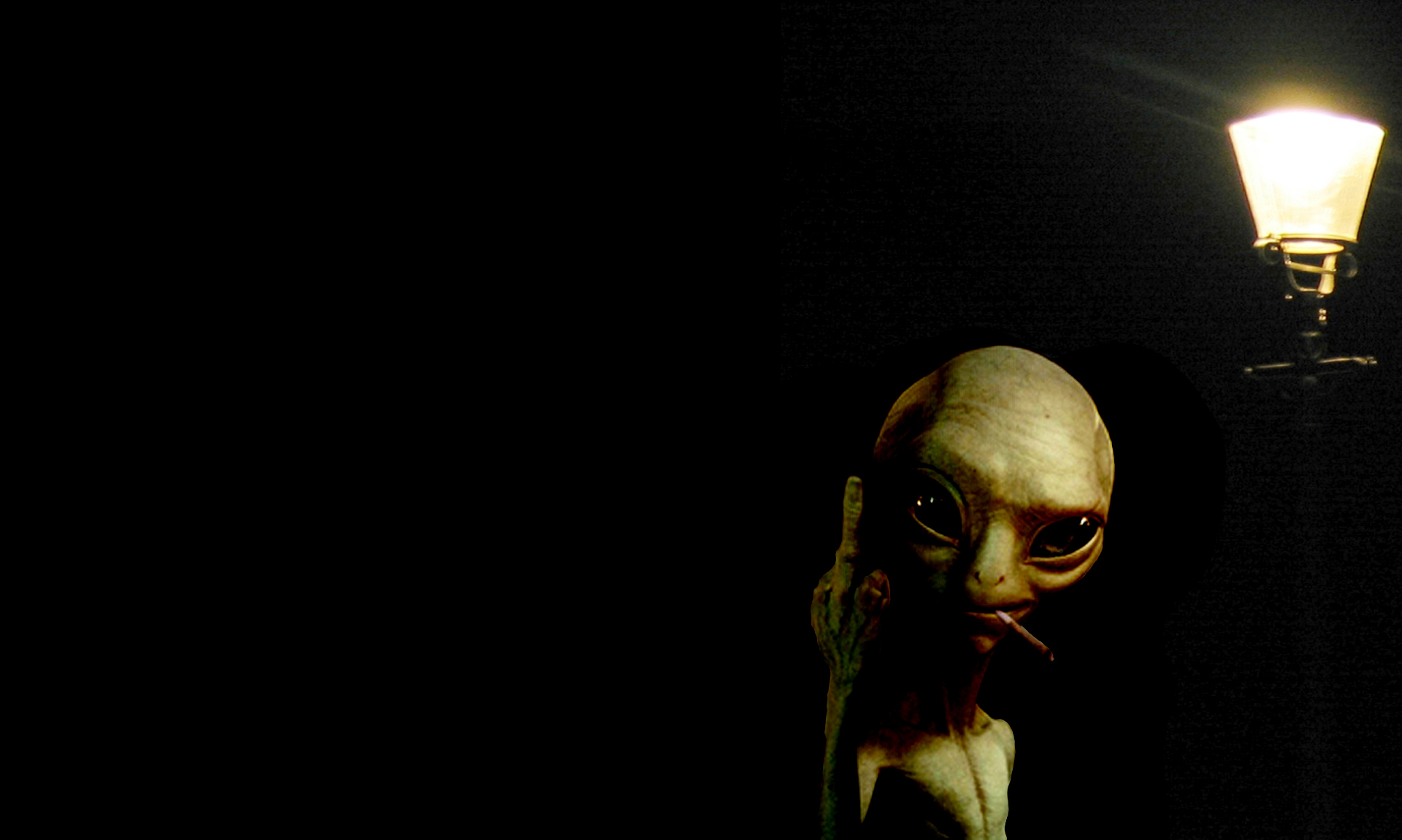 alien wallpaper,black,darkness,head,light,lighting