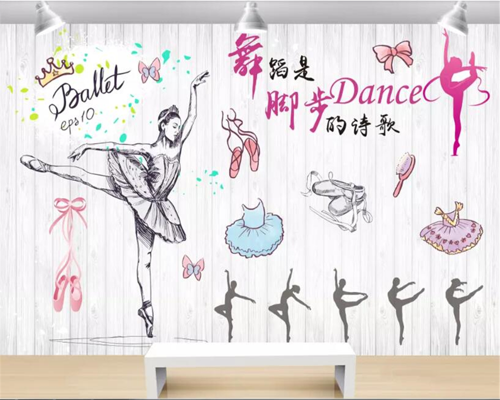 댄스 벽지,생성물,분홍,벽 스티커,방,폰트