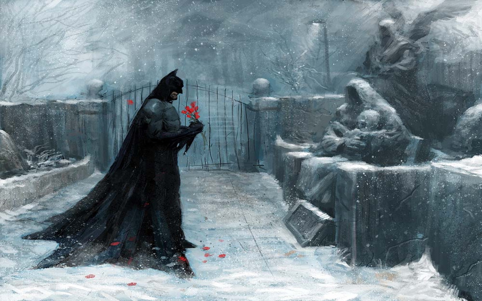 batman wallpaper,winter storm,art,illustration,visual arts,blizzard