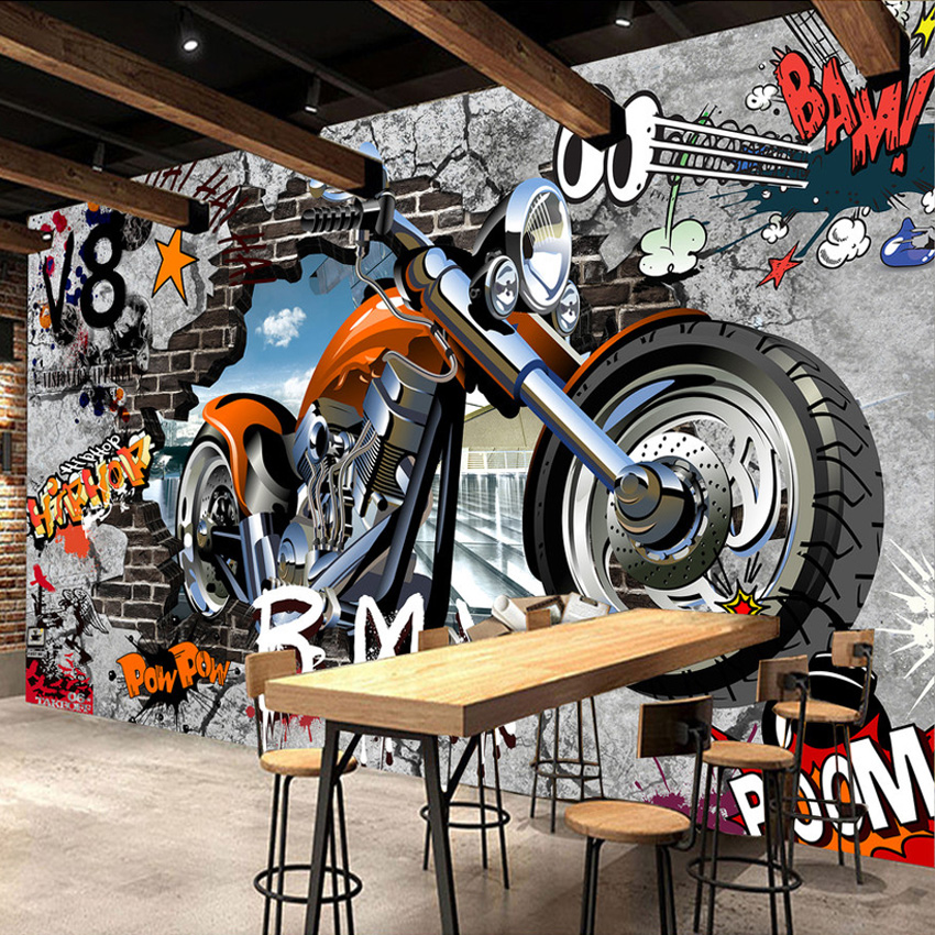 오토바이 벽지,벽화,차량,미술,바퀴,오토바이