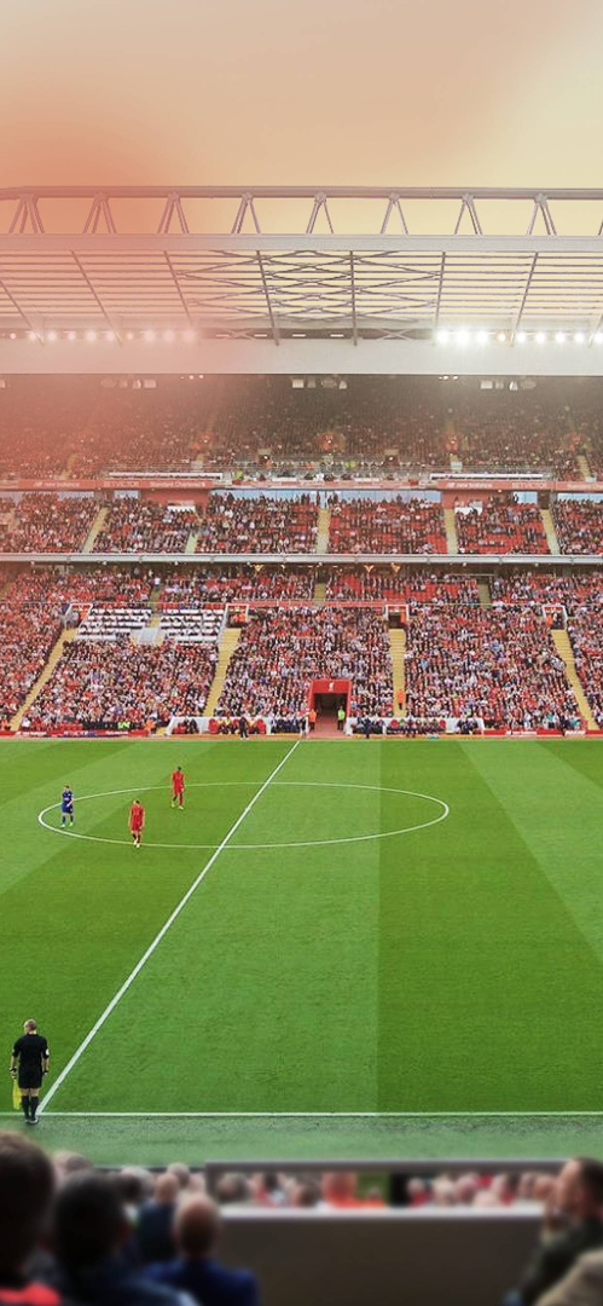 fond d'écran de liverpool,stade,stade spécifique au football,football,joueur,herbe