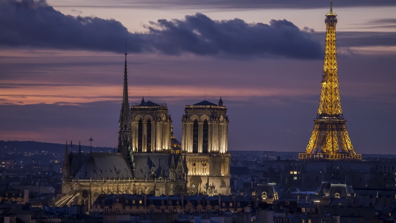 paris wallpaper,landmark,sky,tower,spire,architecture