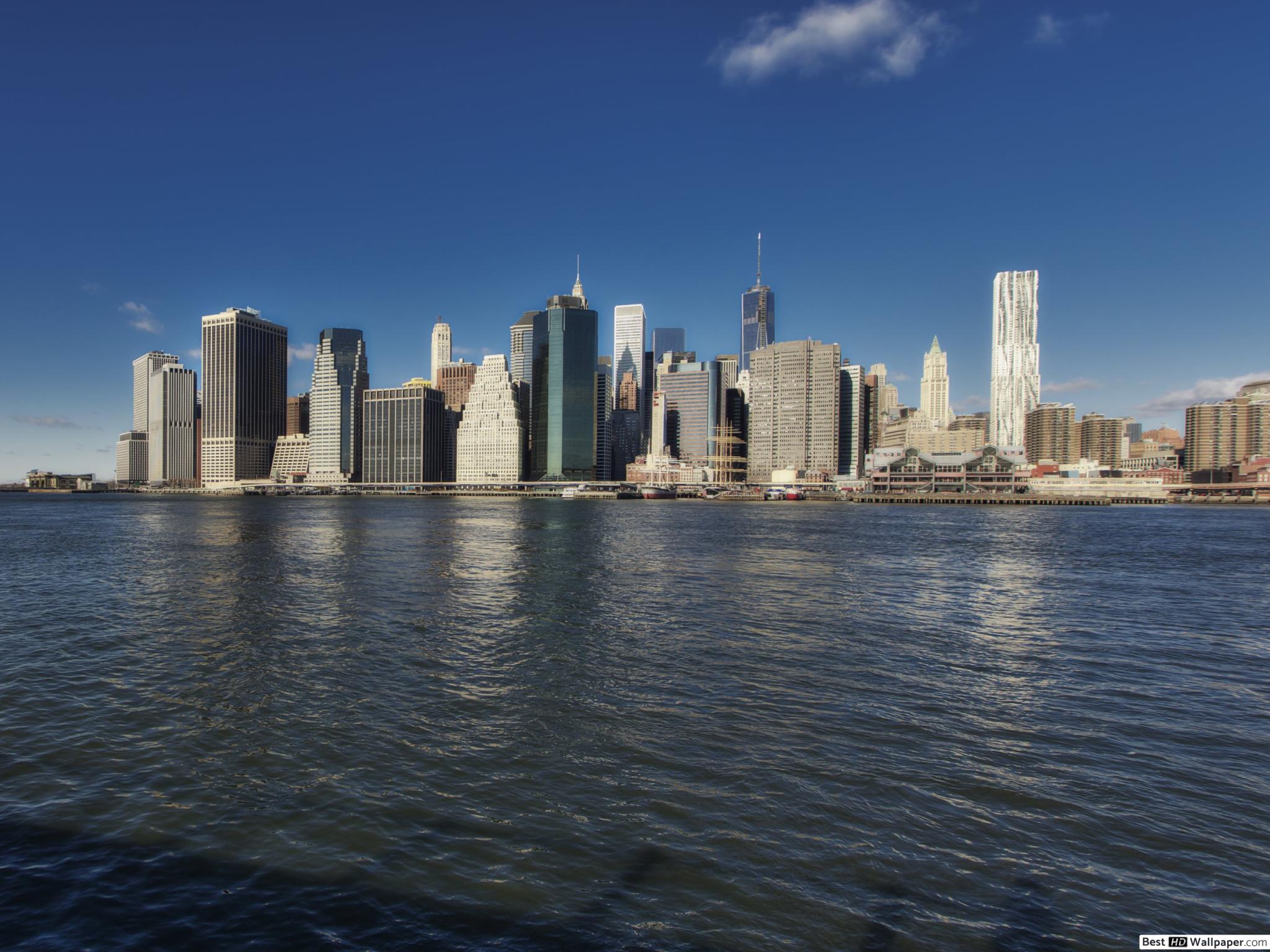 fond d'écran de new york,ville,horizon,paysage urbain,zone métropolitaine,jour