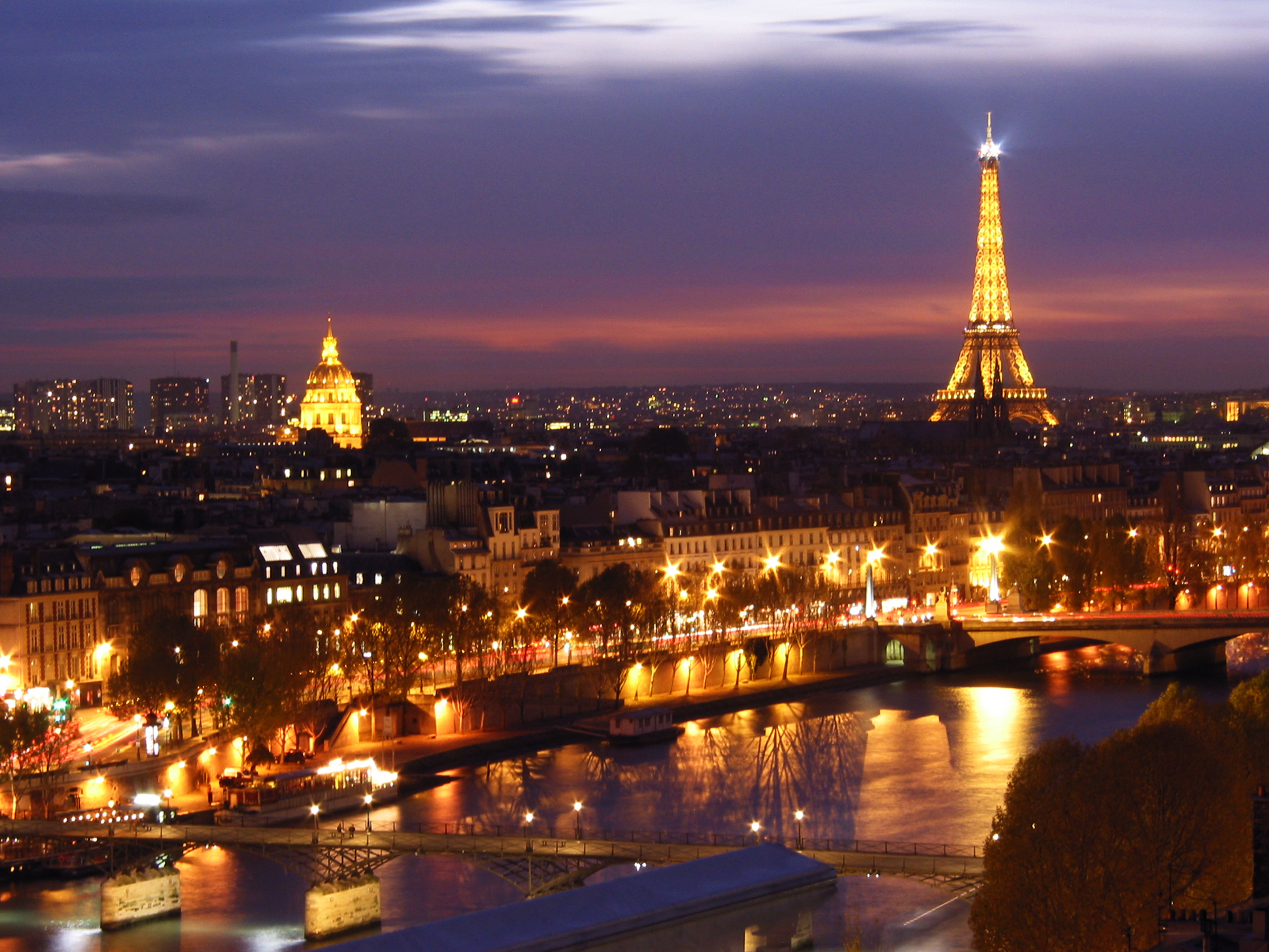 パリの壁紙,都市の景観,市,首都圏,空,夜