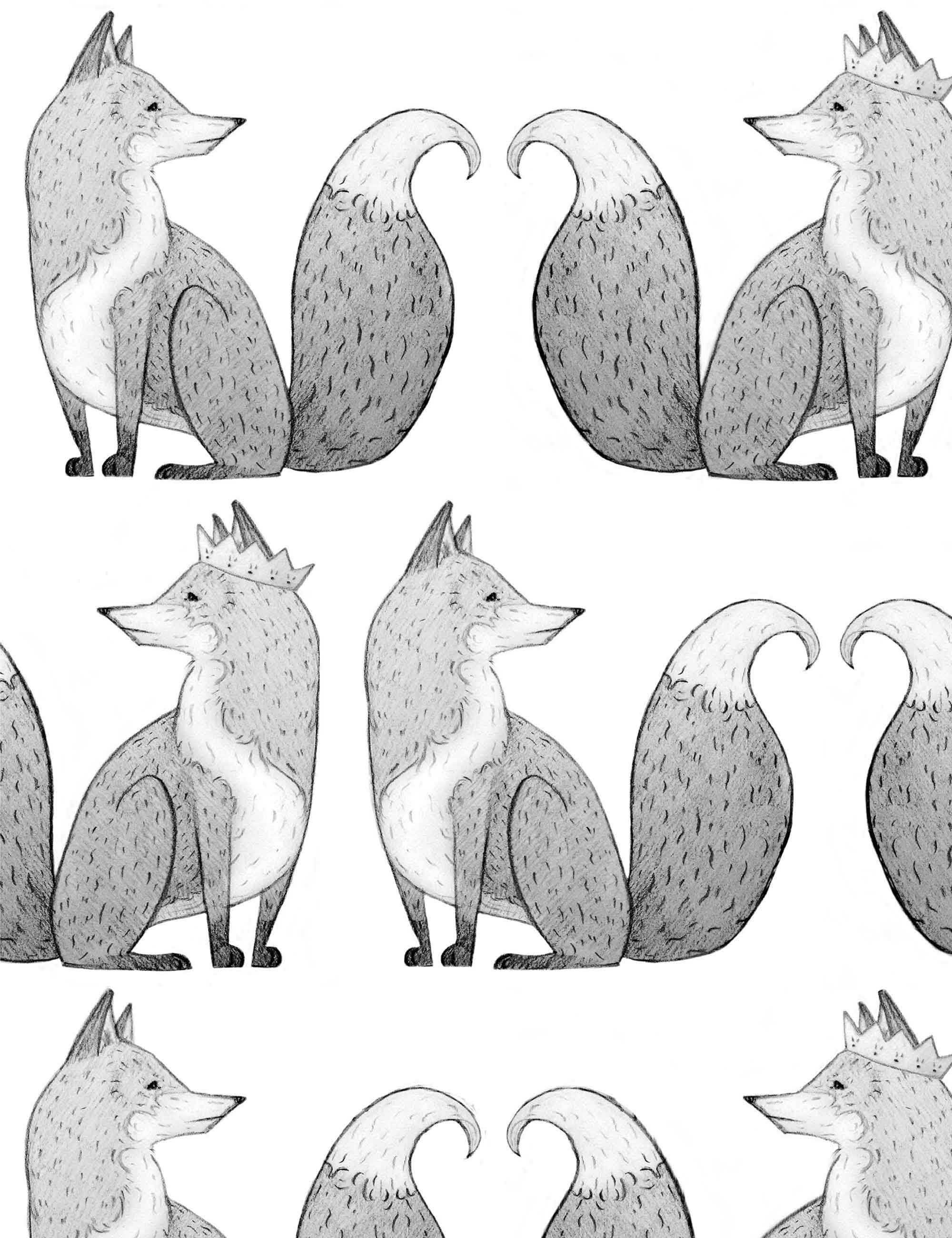 fox wallpaper,line art,swift fox,illustration,clip art,wildlife