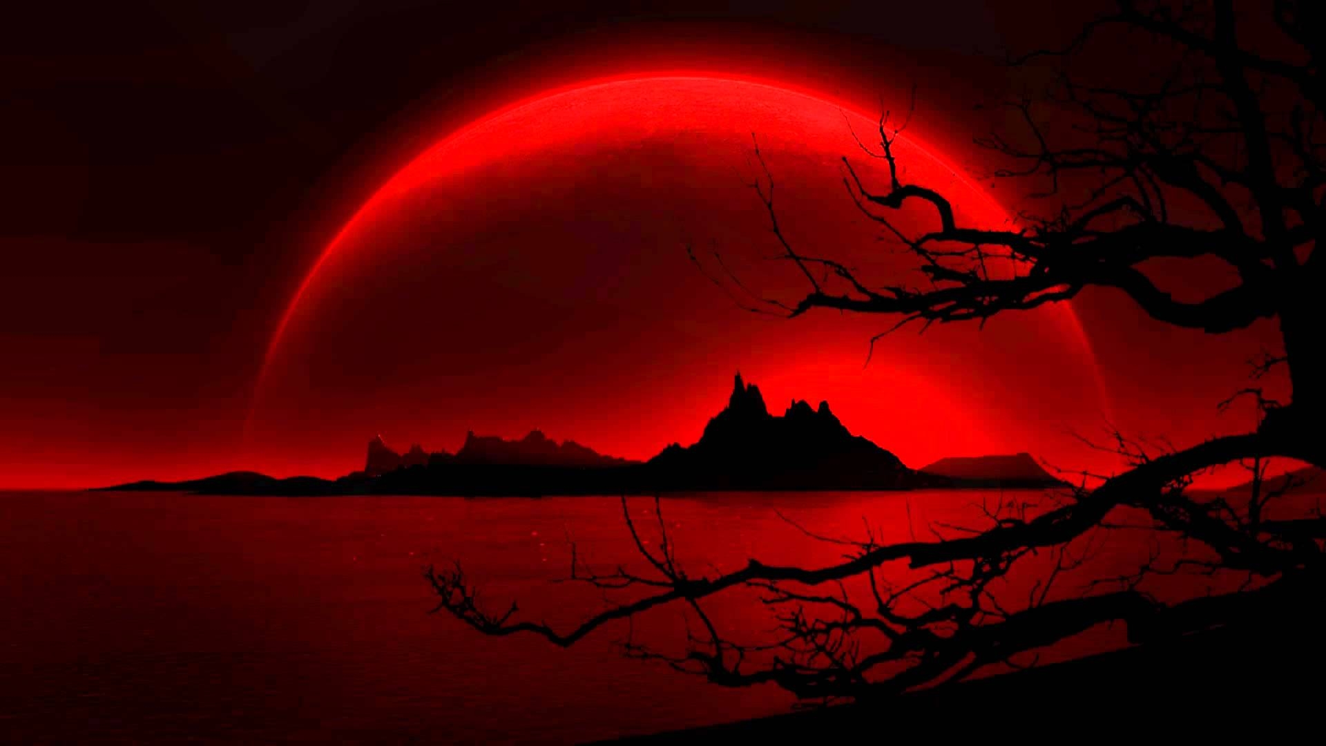 fond d'écran noir et rouge,rouge,ciel,l'eau,ciel rouge au matin,atmosphère