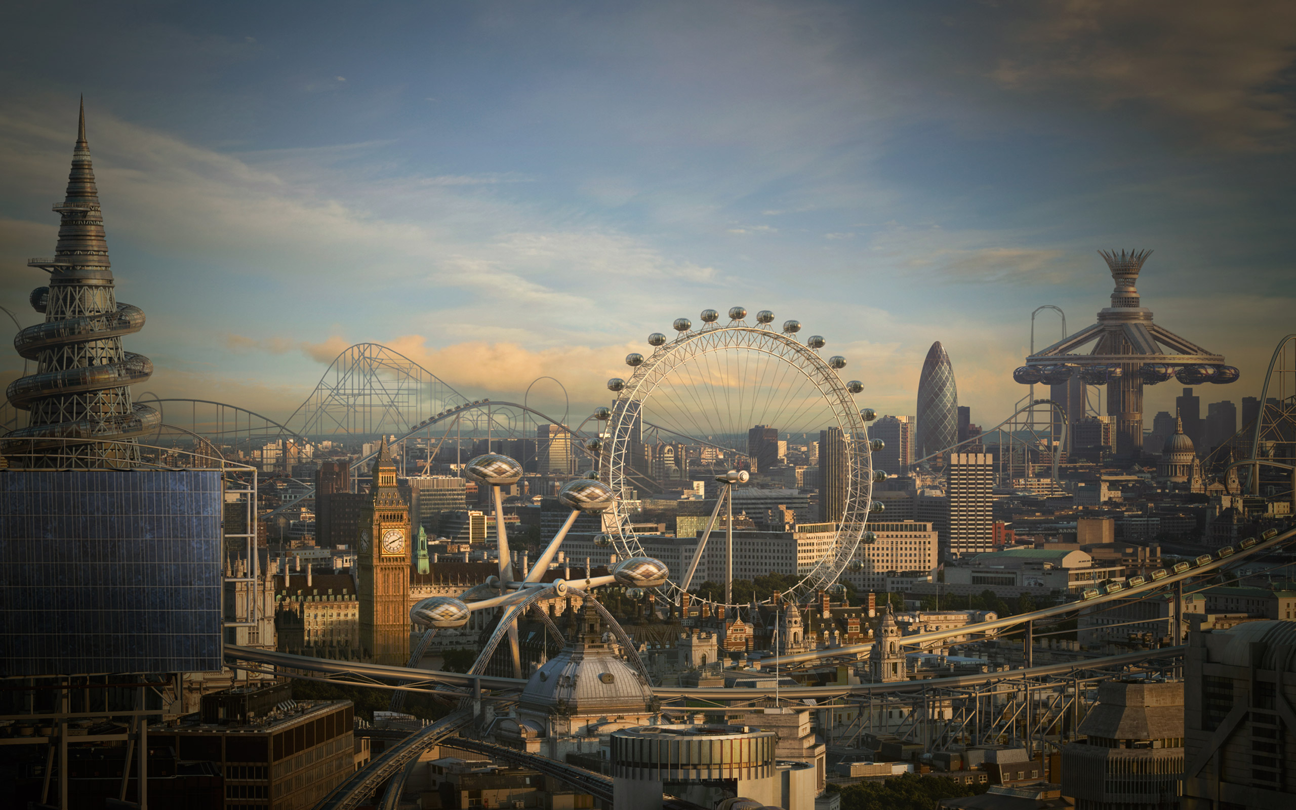 fond d'écran de londres,zone métropolitaine,ciel,paysage urbain,ville,zone urbaine