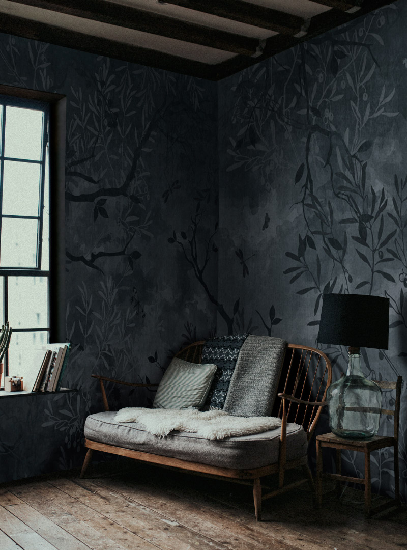 papier peint gris,chambre,meubles,mur,design d'intérieur,fond d'écran