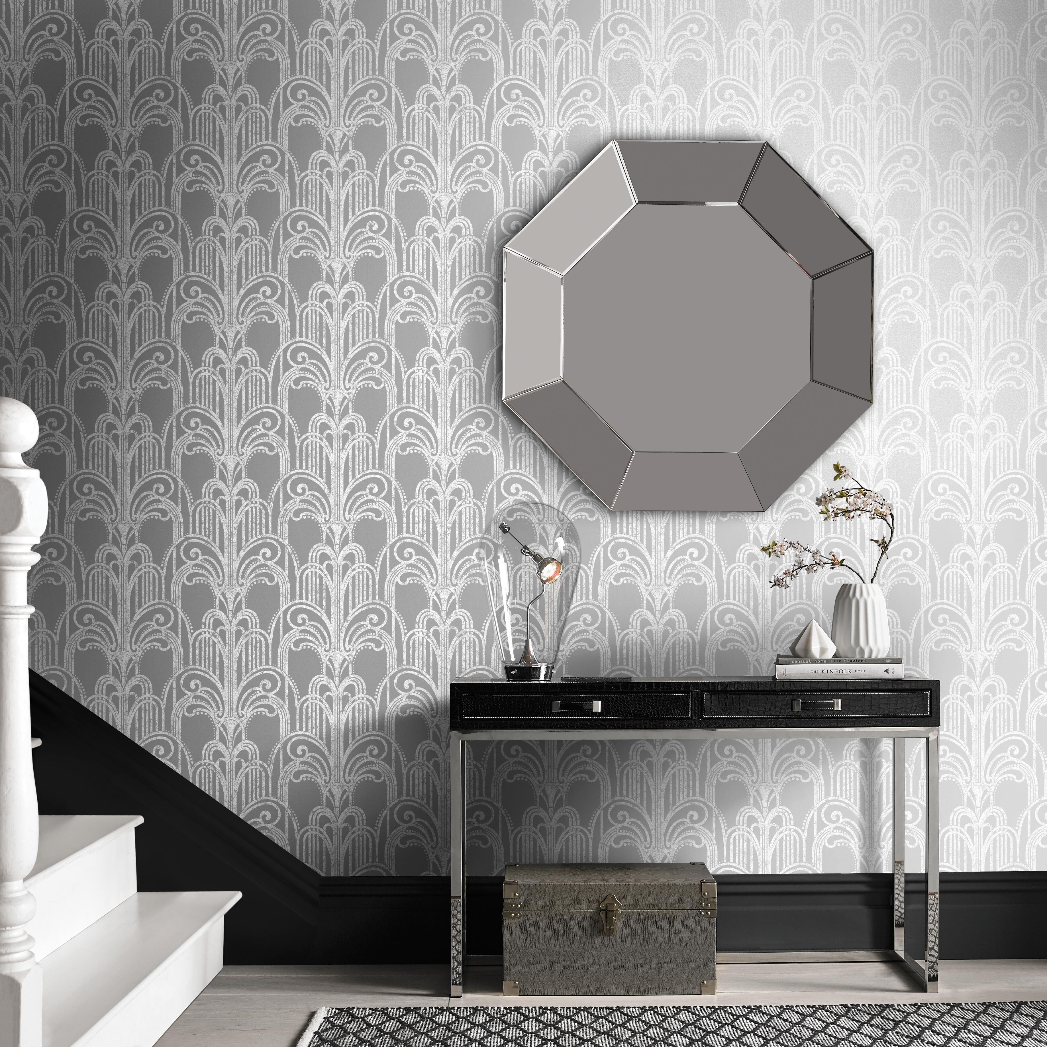 art deco wallpaper,wallpaper,wall,tile,interior design,room