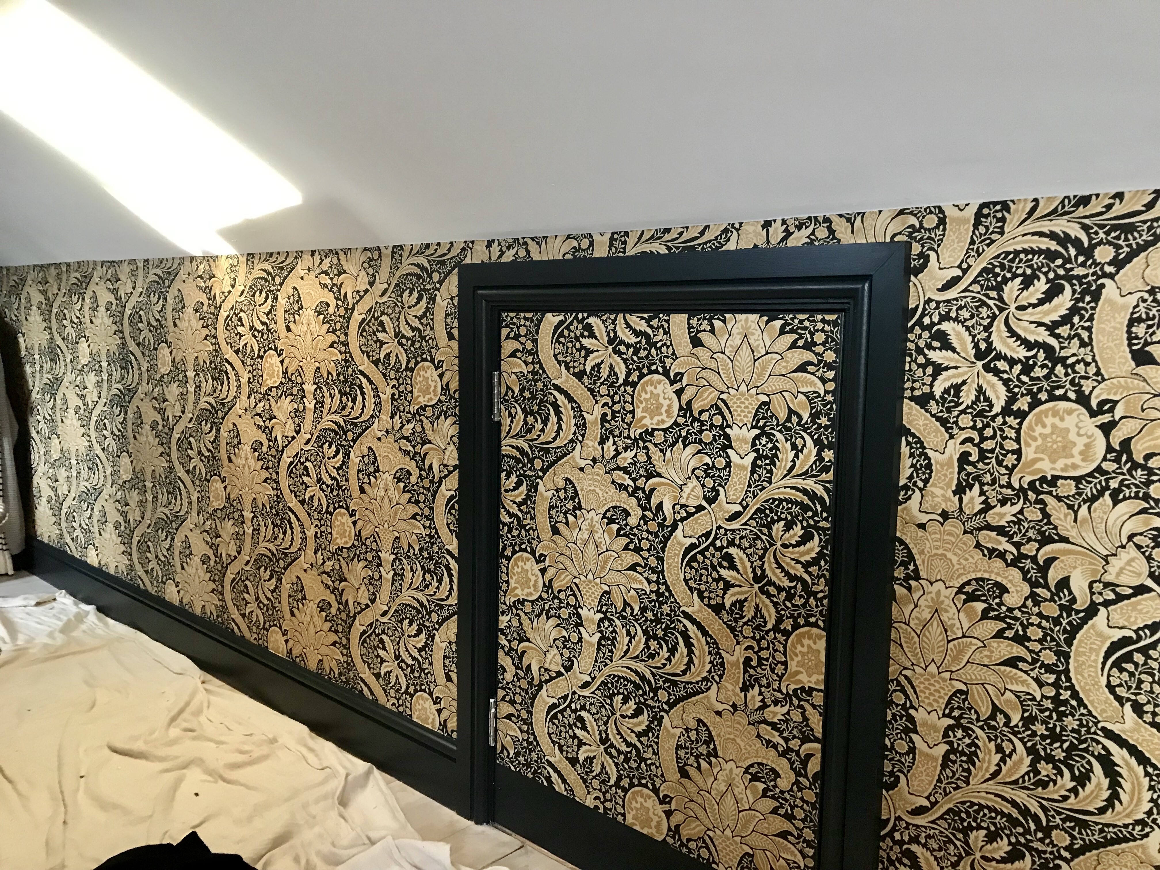 william morris wallpaper,black,wall,pattern,room,brown