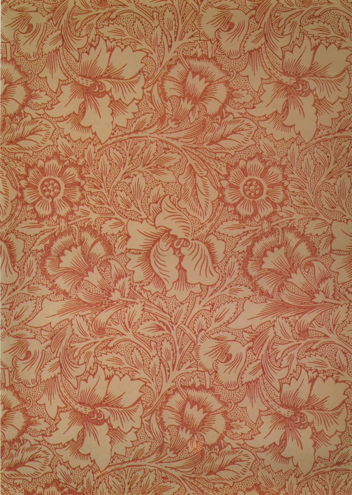 sfondo di william morris,rosa,modello,pesca,sfondo,tessile