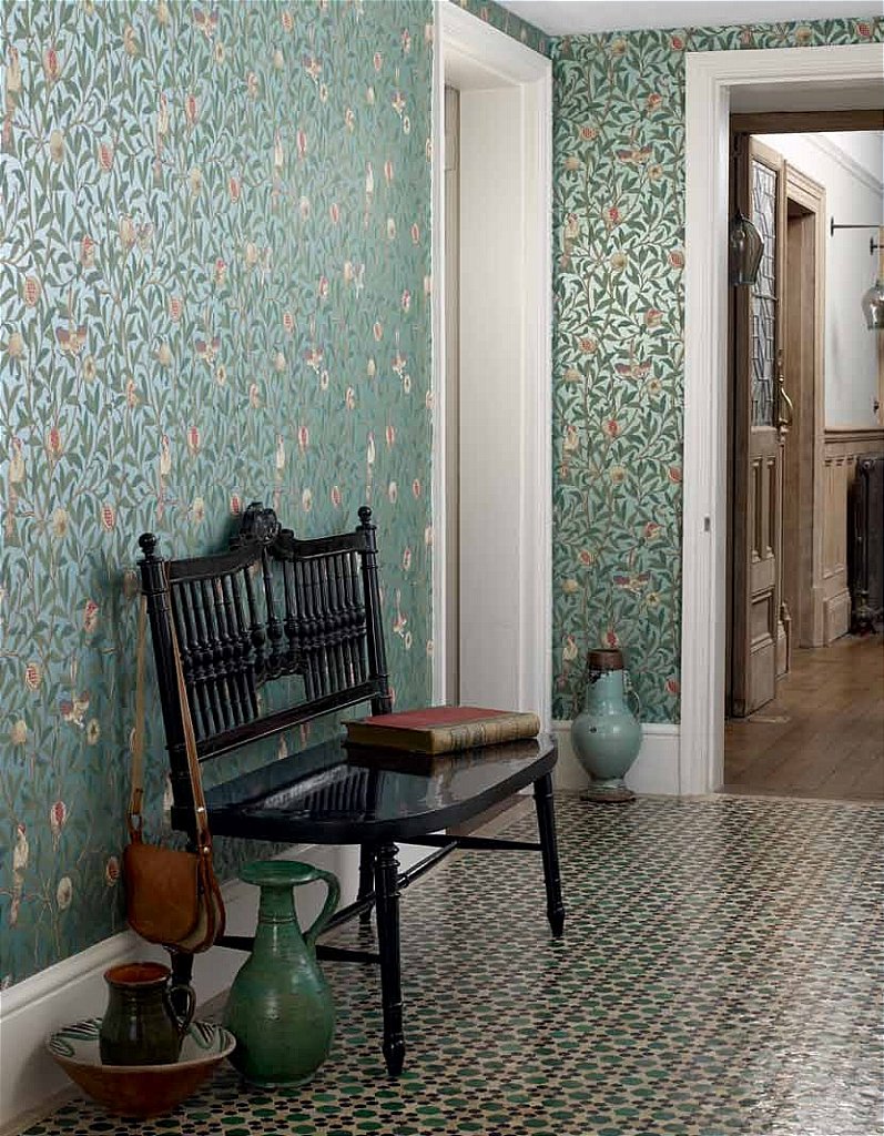 william morris wallpaper,grün,zimmer,eigentum,innenarchitektur,fußboden