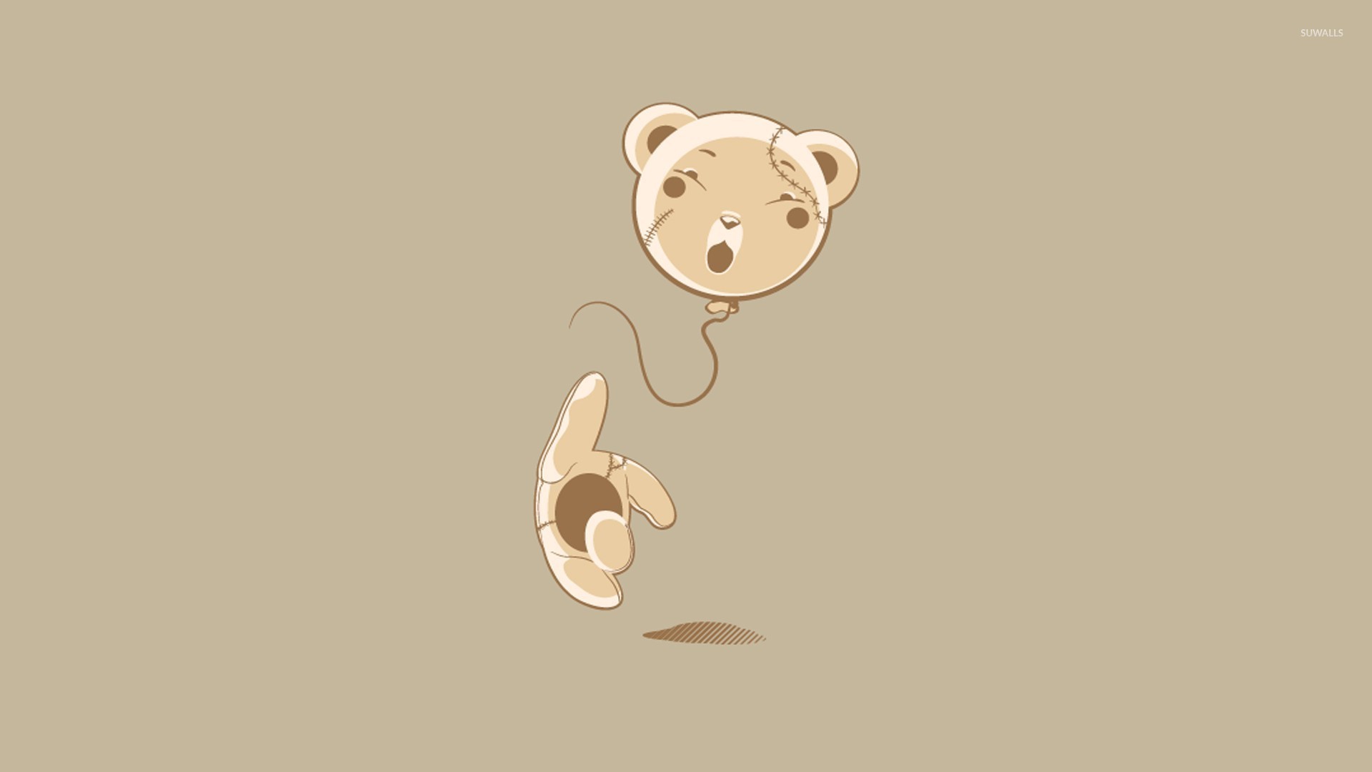 papier peint ours en peluche,ours en peluche,museau,illustration,ours,oreille