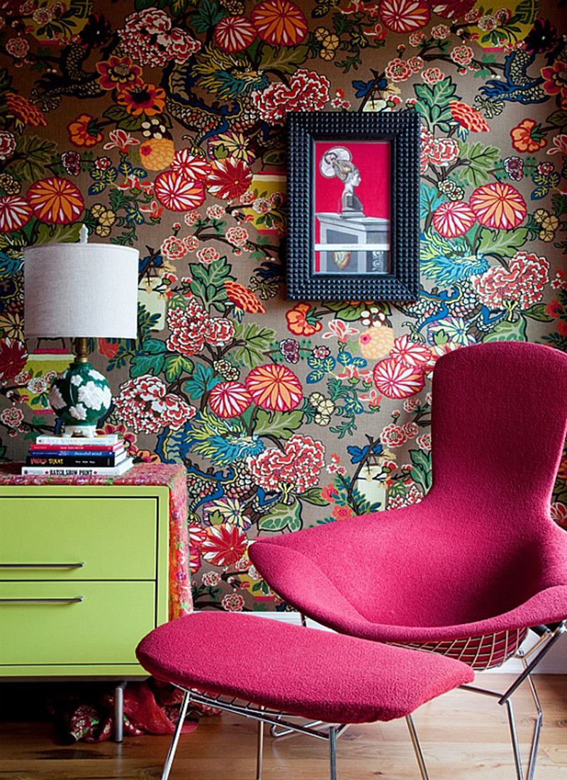 living room wallpaper,pink,furniture,living room,green,room