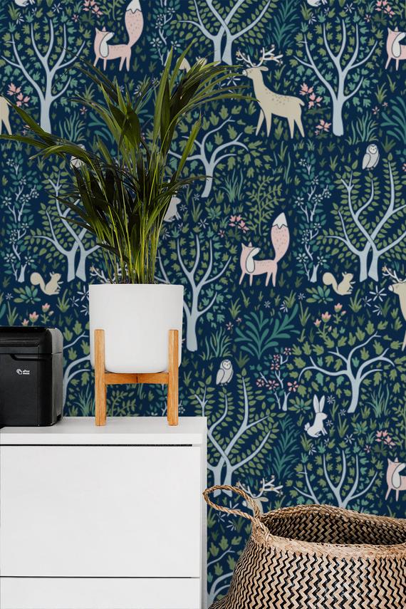 nursery wallpaper,blue,wallpaper,pattern,interior design,wall