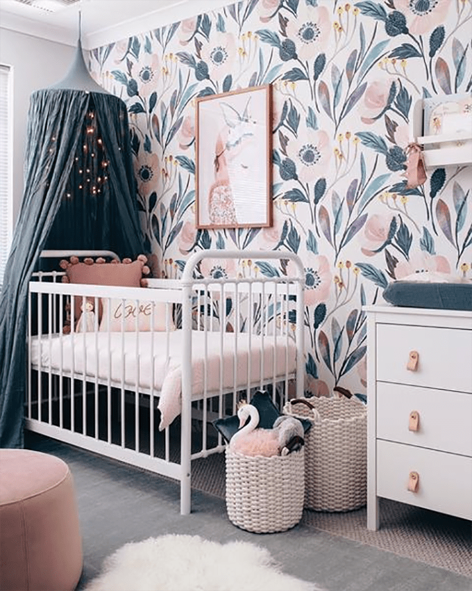 nursery wallpaper,furniture,room,product,bedroom,interior design