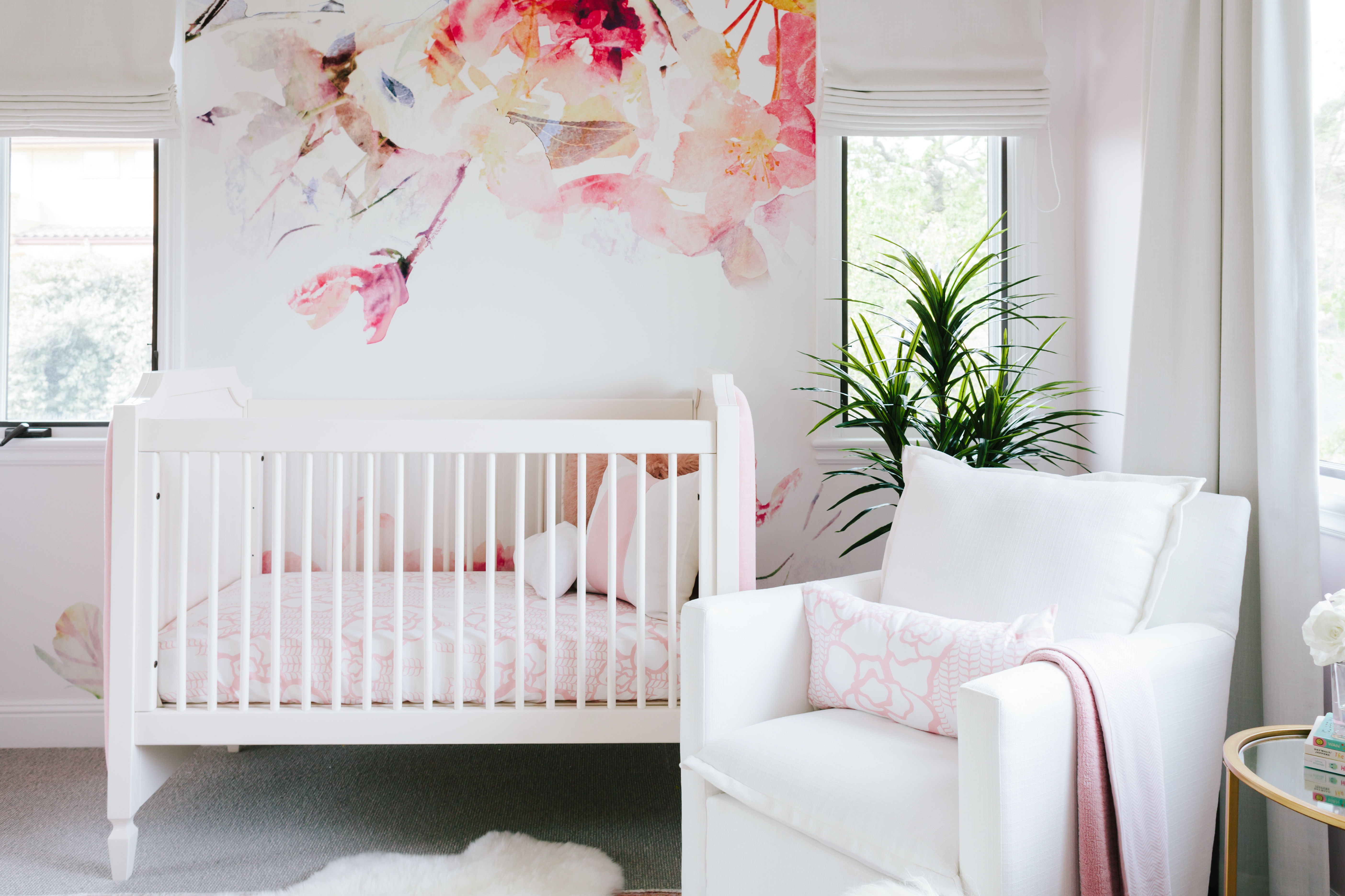 nursery wallpaper,product,white,room,pink,furniture