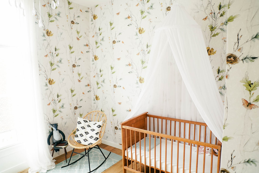 nursery wallpaper,product,white,room,curtain,infant bed