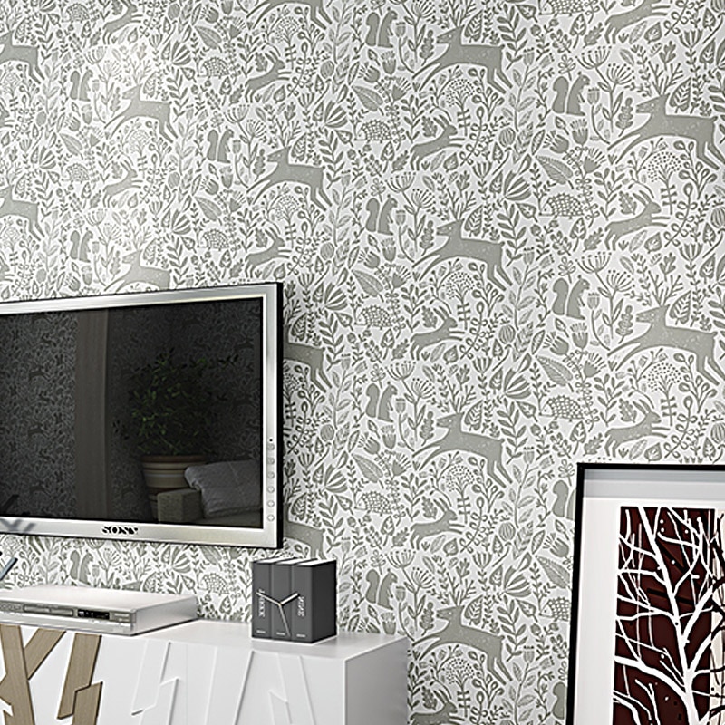 nursery wallpaper,wallpaper,wall,black and white,room,living room