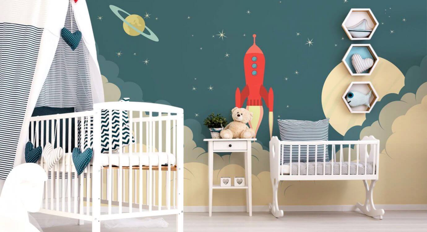 nursery wallpaper,product,room,furniture,wall,wallpaper