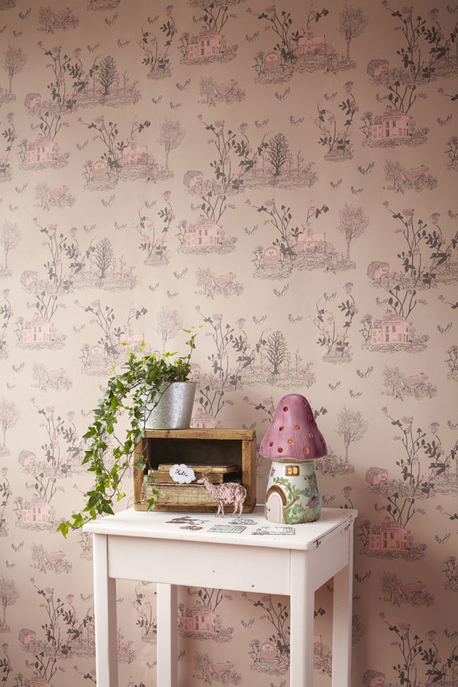 childrens wallpaper,wallpaper,wall,pink,still life photography,furniture