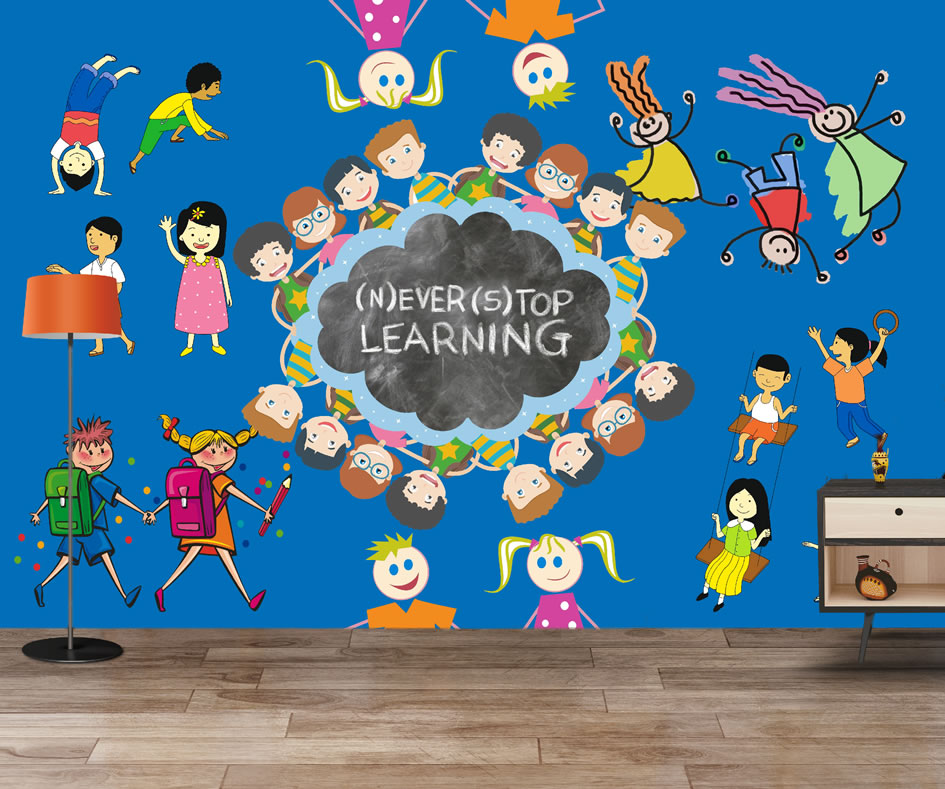 Childrens Wallpaper Mural Investing In Children's Education WallpaperUse