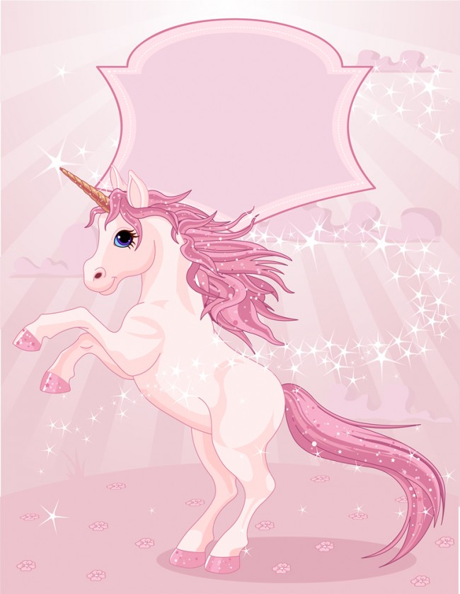 papel pintado para niños,rosado,personaje de ficción,unicornio,ilustración,criatura mítica