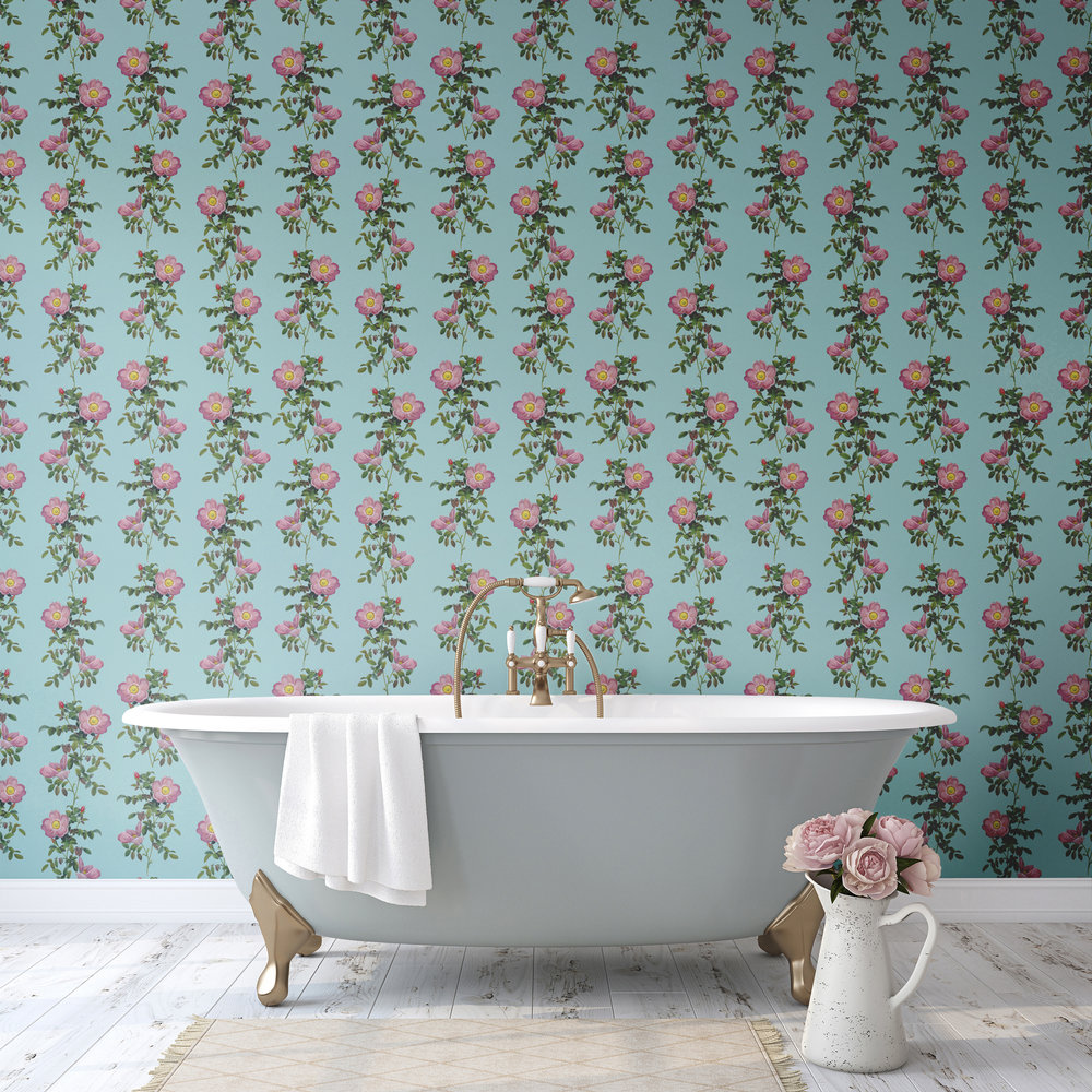 bathroom wallpaper,wallpaper,wall,curtain,room,shower curtain (53603) WallpaperUse