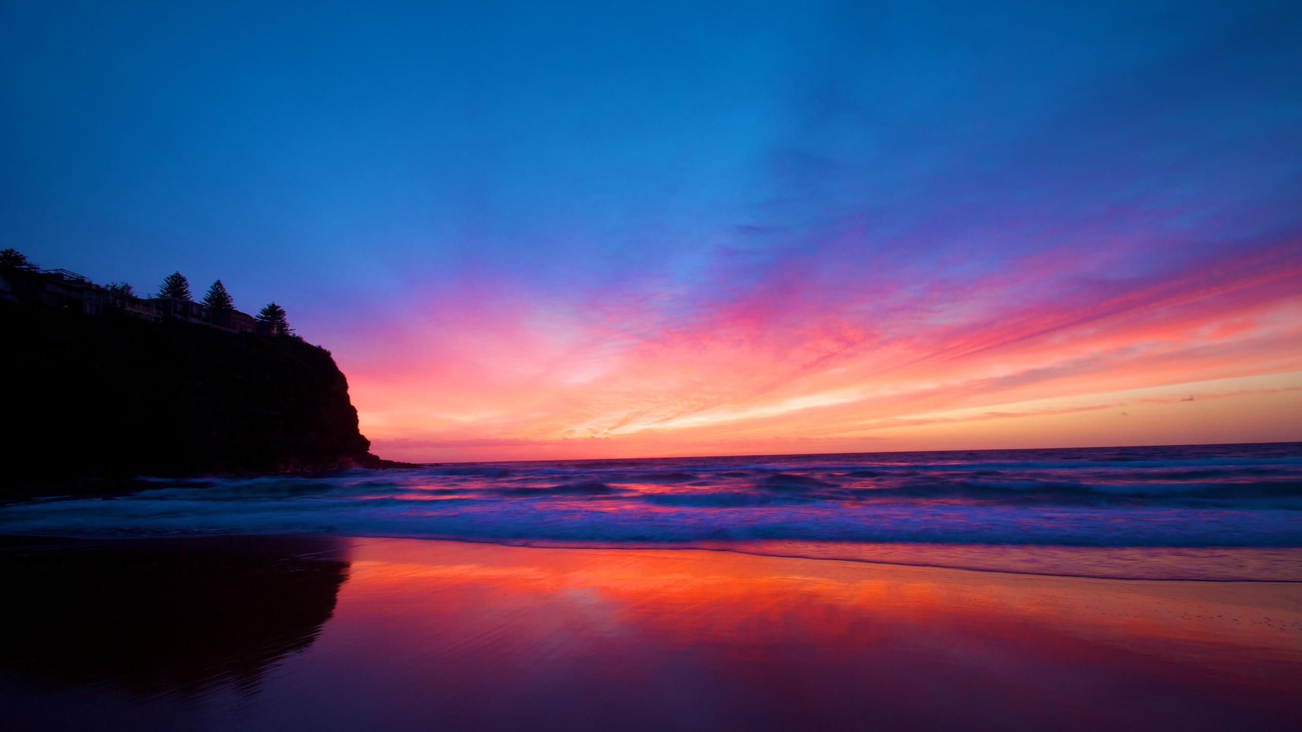 fondos de pantalla hd para mac,cielo,cuerpo de agua,resplandor crepuscular,horizonte,mar