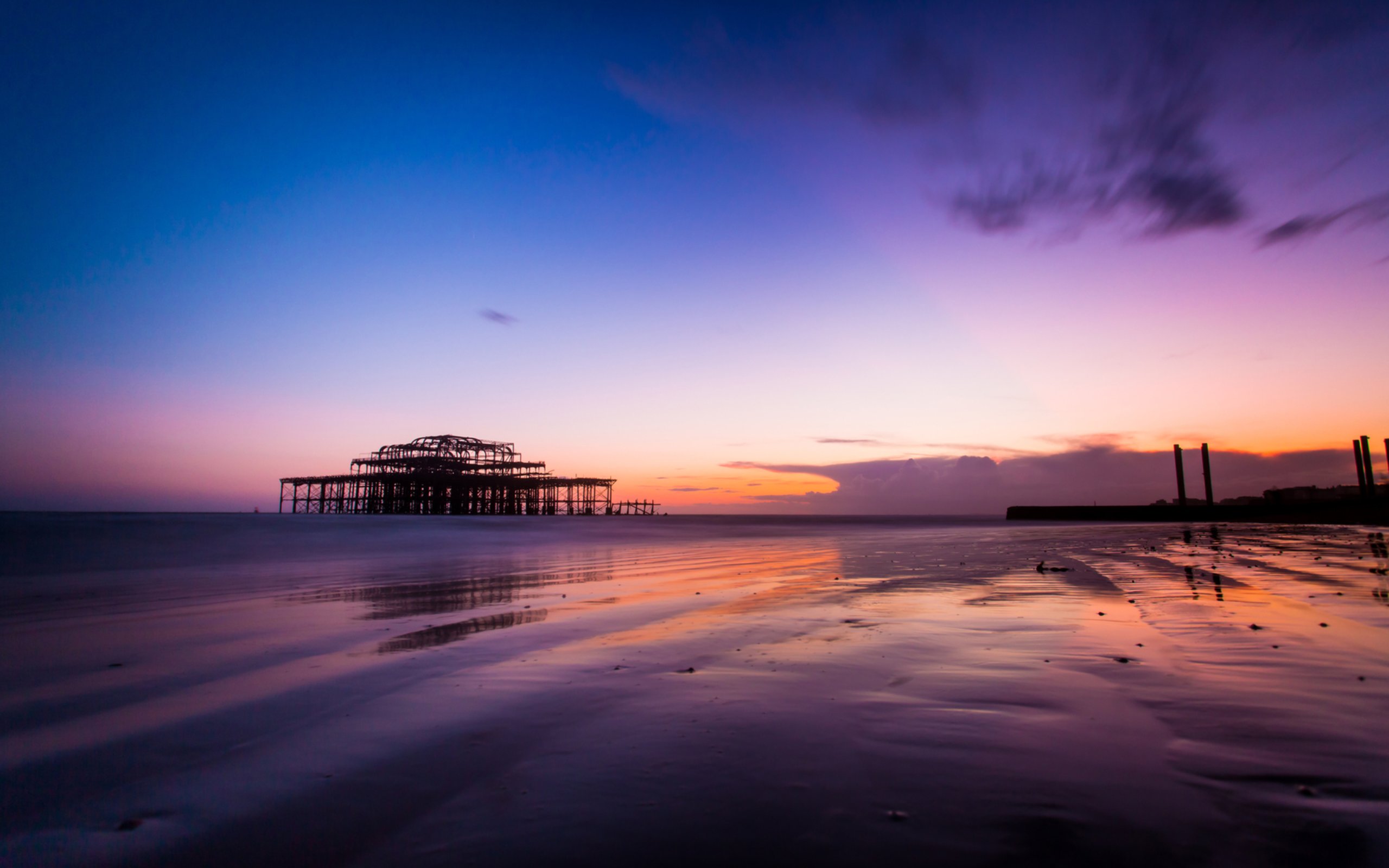 hd wallpaper für mac,himmel,horizont,meer,seebrücke,sonnenaufgang