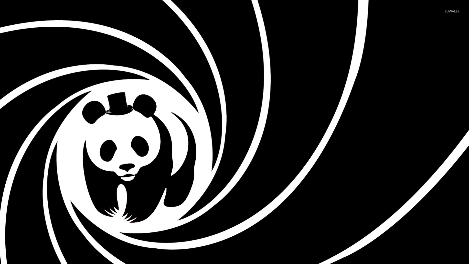 panda wallpaper,schwarz,schwarz und weiß,schriftart,monochrome fotografie,einfarbig