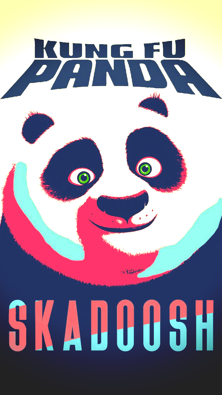 panda wallpaper,poster,font,t shirt,photo caption,illustration