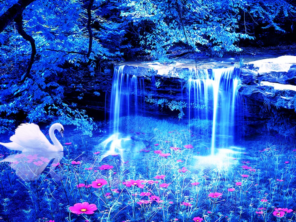 마법의 벽지,푸른,물,자연,자연 경관,빛
