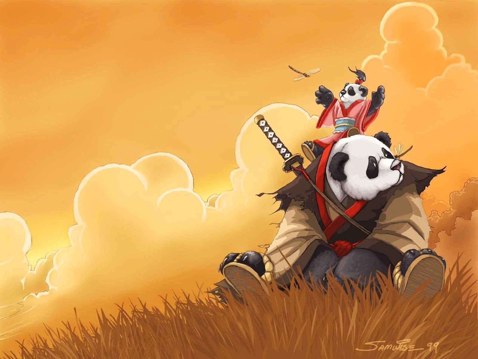 panda wallpaper,animated cartoon,cartoon,illustration,animation,fictional character