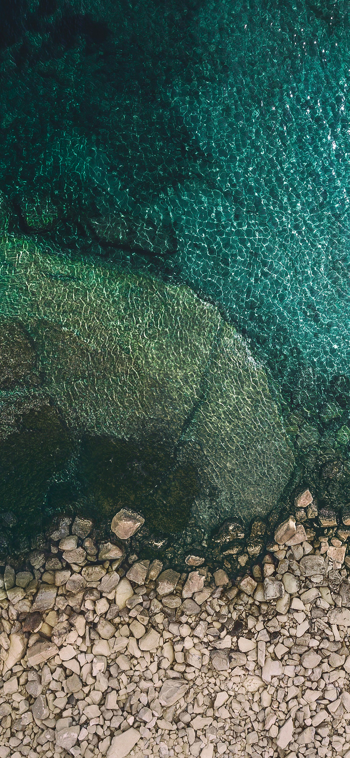 iosの壁紙hd,緑,水中,ターコイズ,岩,リーフ
