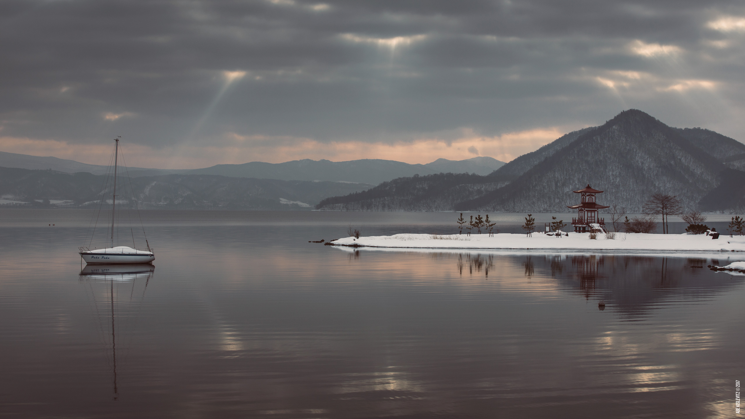 macbook wallpaper,sky,water,loch,lake,cloud