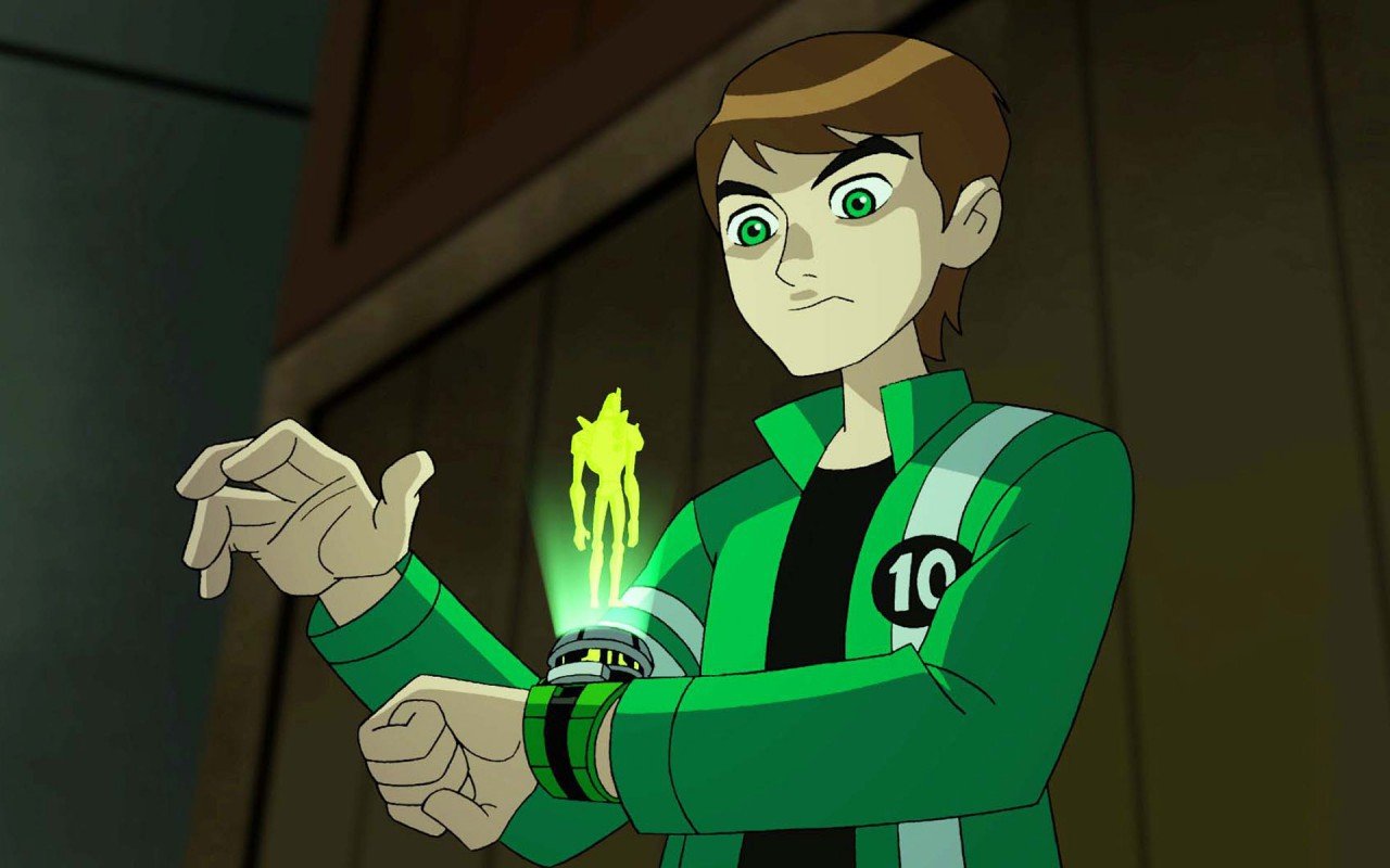 ben 10 wallpaper,green,cartoon,animation,fictional character,adventure game