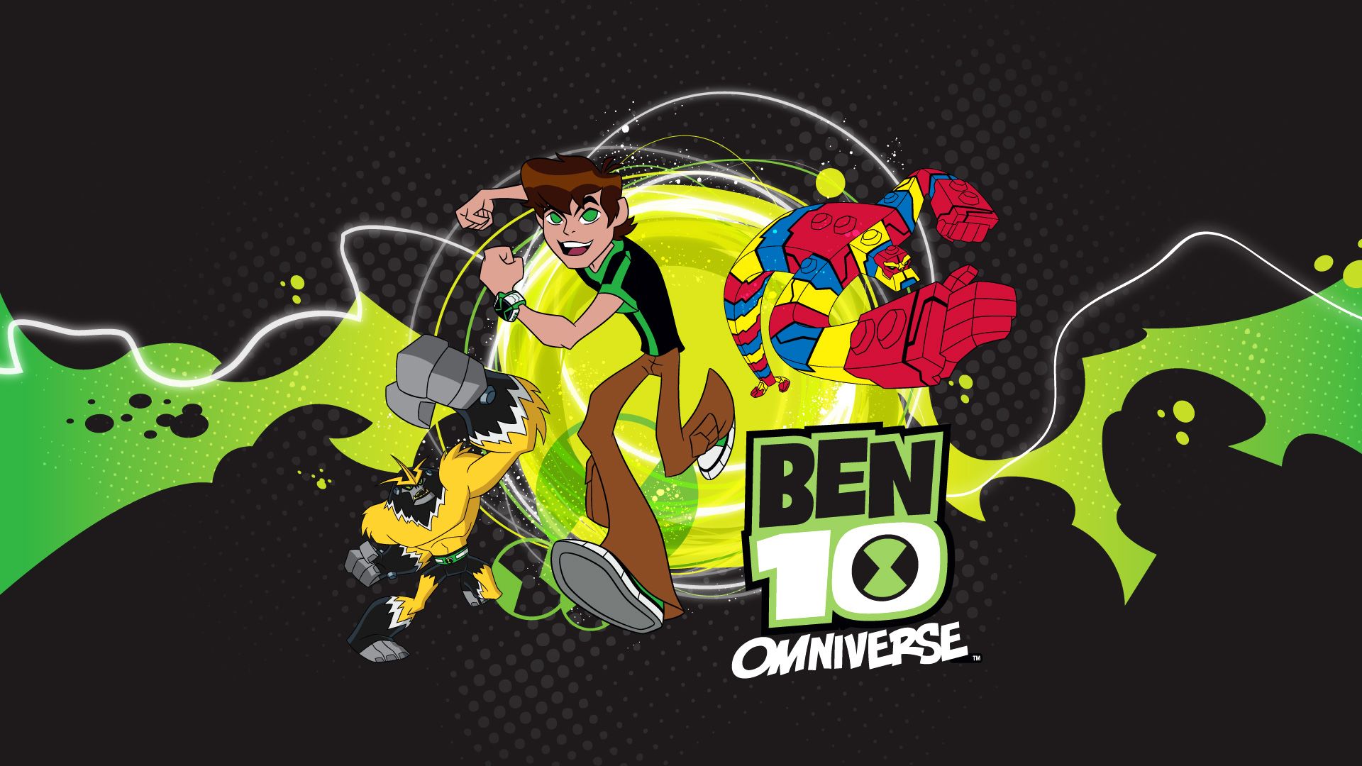 fond d'écran ben 10,conception graphique,illustration,personnage fictif,dessin animé,police de caractère