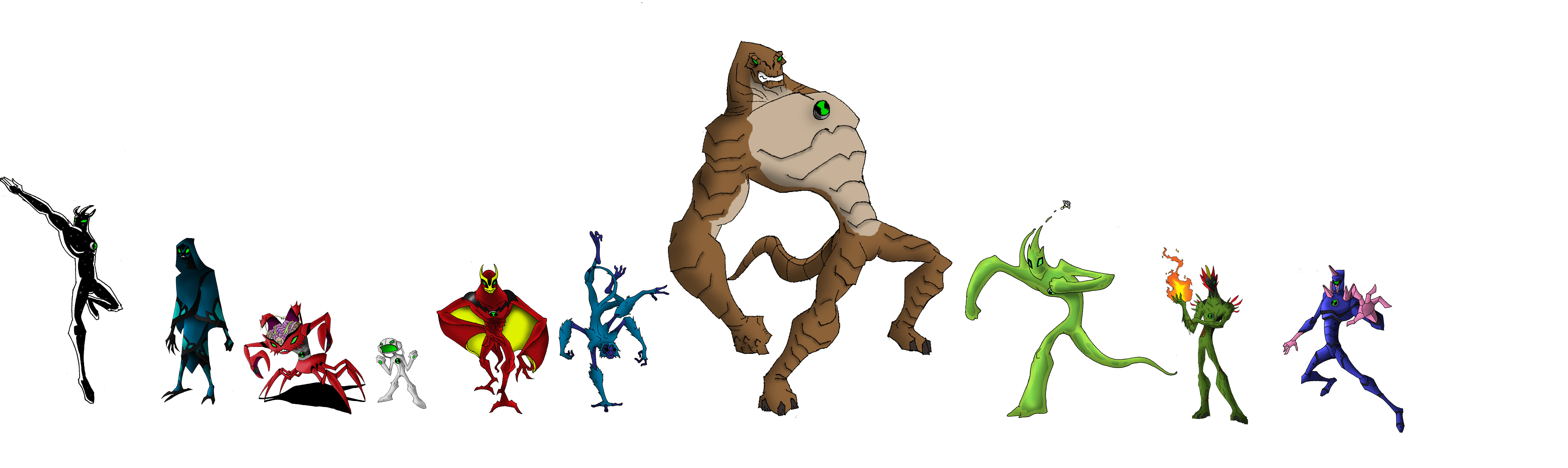 ben 10 wallpaper,fictional character,animation,organism,illustration,animal figure