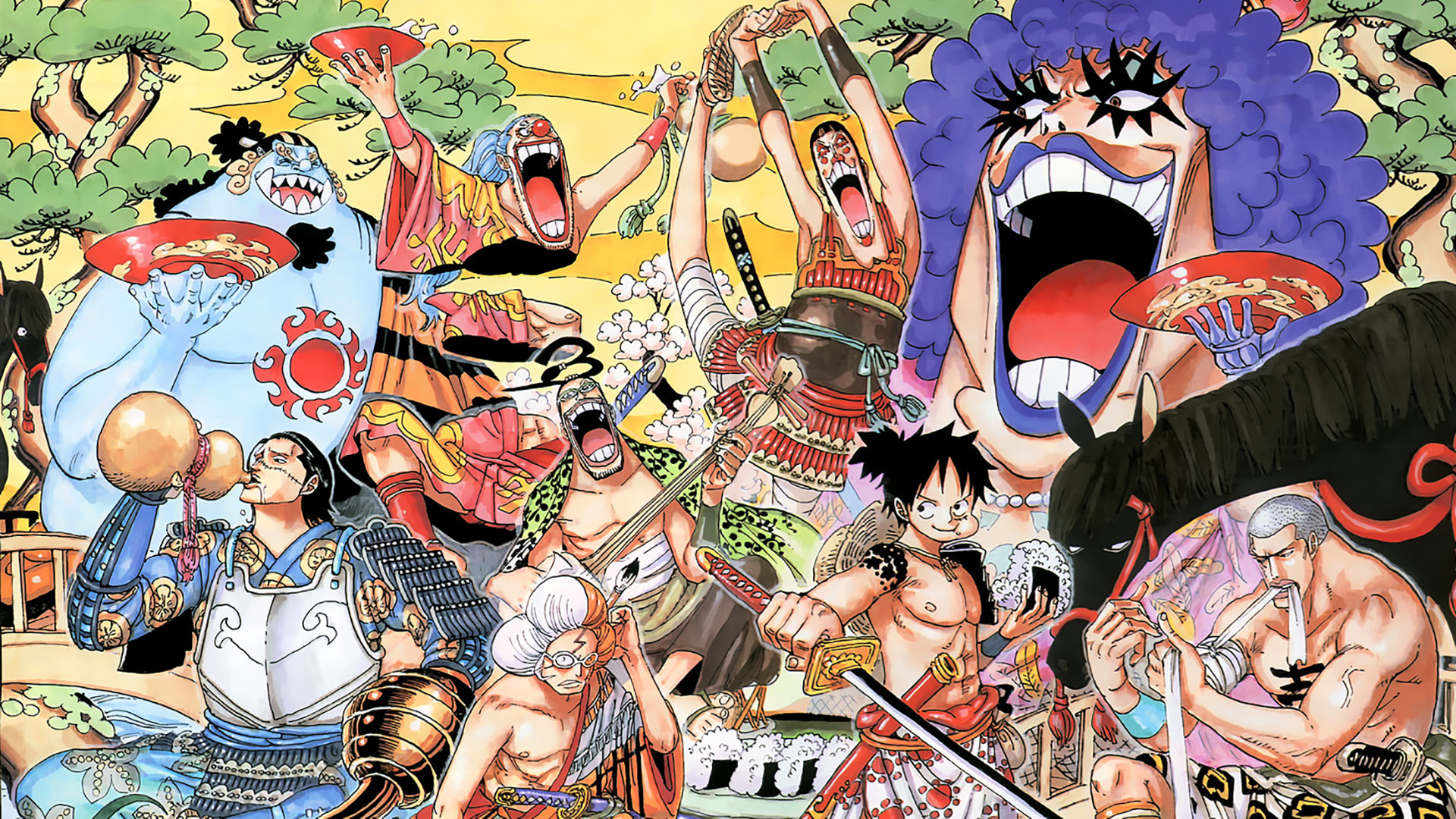 one piece wallpaper,cartoon,anime,collage,art,fiction