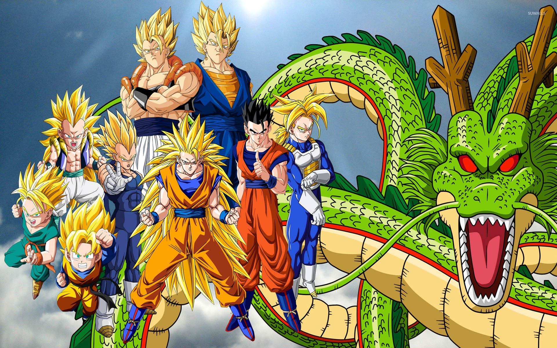 papier peint dragon ball,anime,dragon ball,personnage fictif,ouvrages d'art,fiction