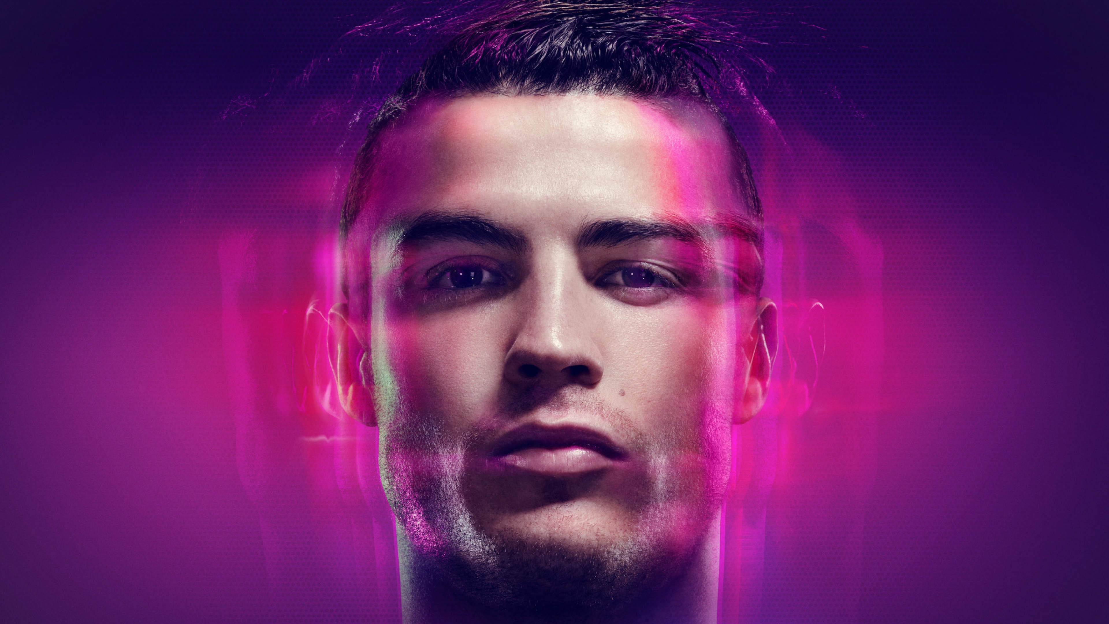 fond d'écran cristiano ronaldo,visage,cheveux,violet,front,barbe