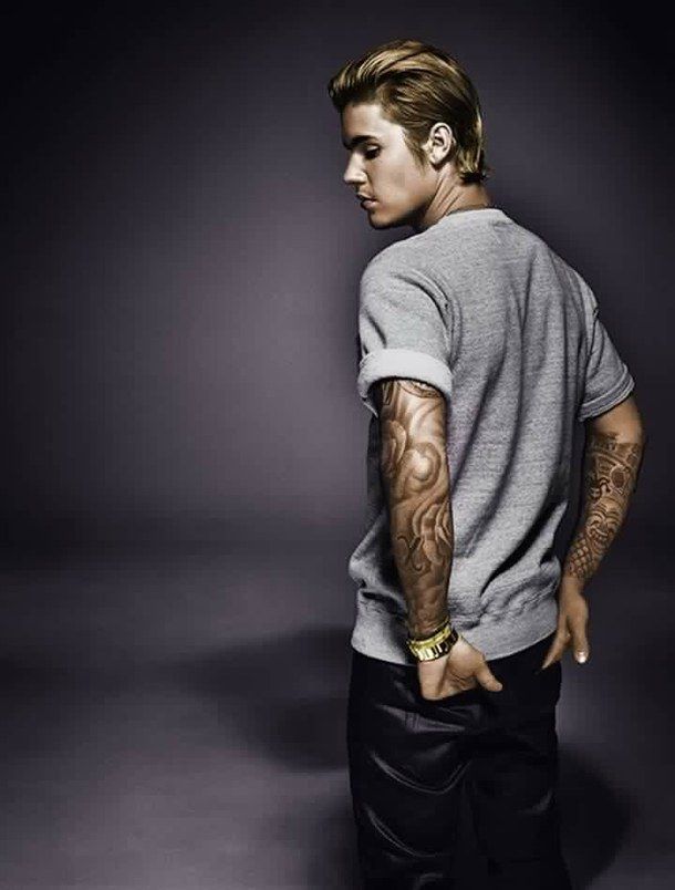 justin bieber wallpaper,arm,standing,cool,shoulder,tattoo